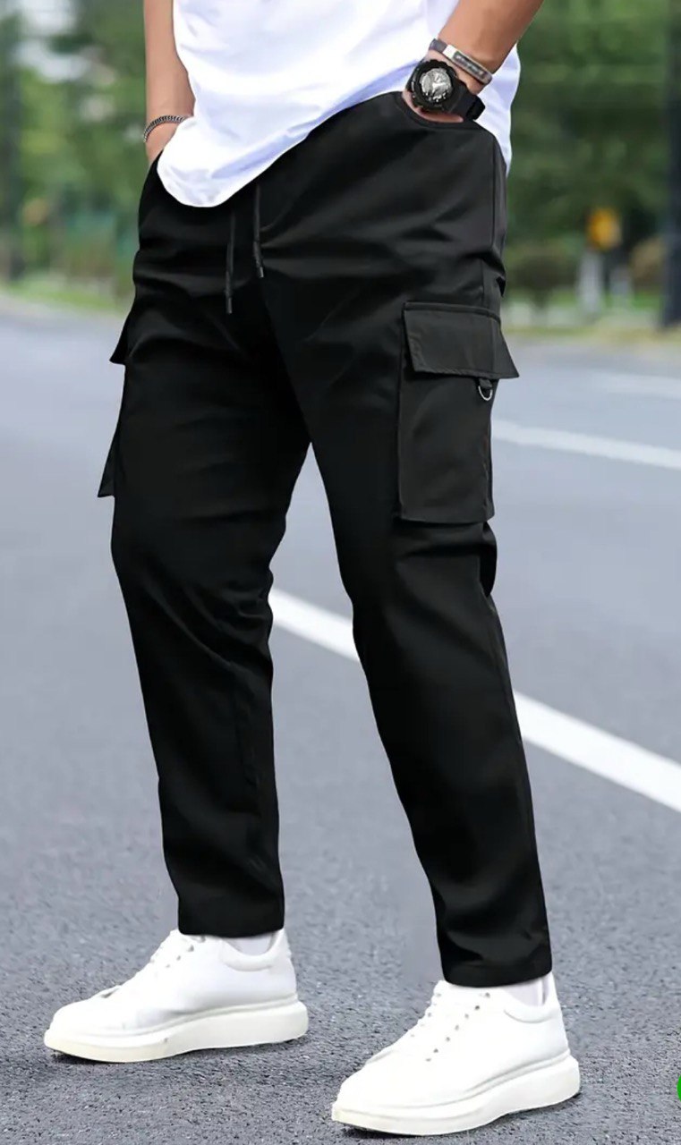 pantalon cargo noir